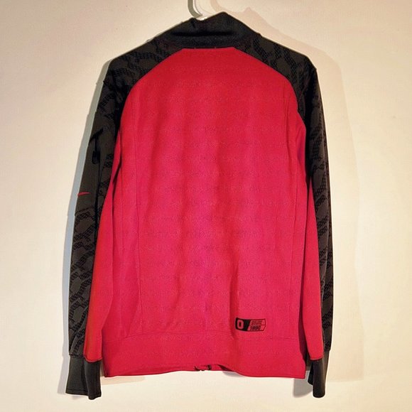 NIKE Dri-Fit Men's Small Ohio State Buckeyes Full Zip Jacket Red & Gray - Picture 3 of 8